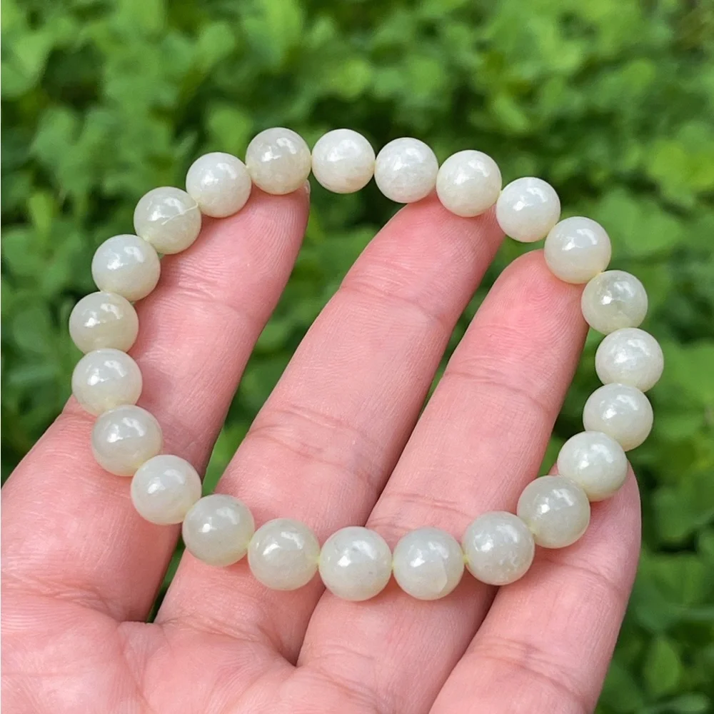 8mm stretchable jade bracelet‎